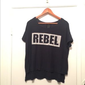 Michelle cute flowy Rebel print Tee